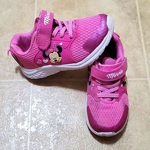 Minne Mouse rubber shoes pink and slip on shoe bundle size 11